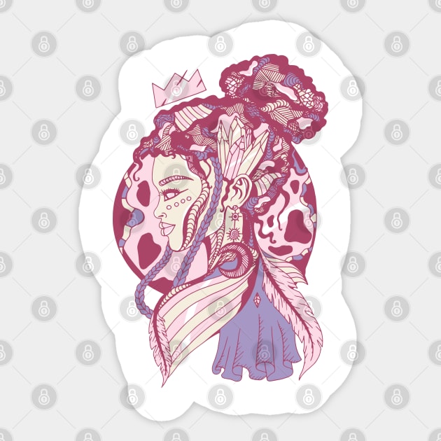 Lavender Bliss Beauty Queen Sticker by kenallouis